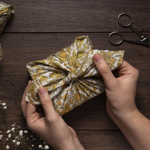 Japanese fabric wrapping technique