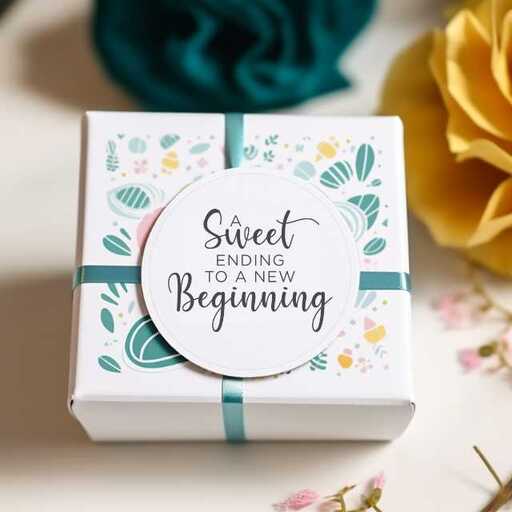 Lovely quotes for wedding favor stickers
