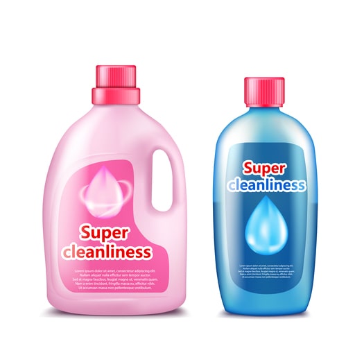 Recommended Label size for Detergent bottles