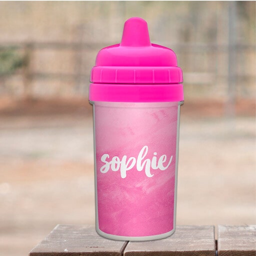 Use CustomAny transfer stickers to custom baby sippy cups
