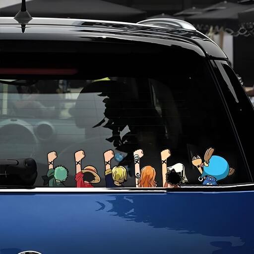 Cute Anime Rear Window Stickers for Cars