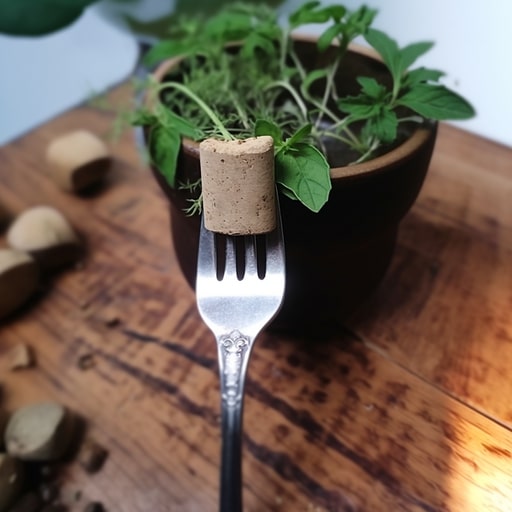 DIY Plant Markers with Cork and forks 