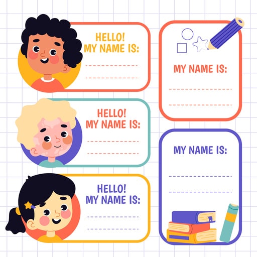 Personalized name stickers for kids are a practical tool