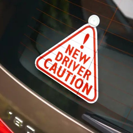 Triangle Student Driver Warning Stickers