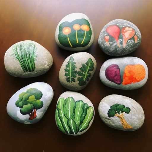Turn Stones into DIY plant markers