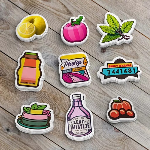 Die-cut stickers and magnet sheets are the best combination to make sticker magnets