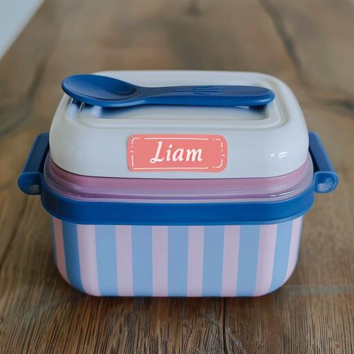 Label your kids' lunch box