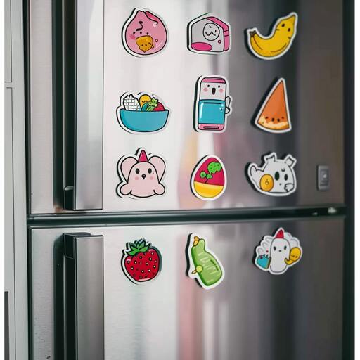 Sticker magnets are visual appealing and practical