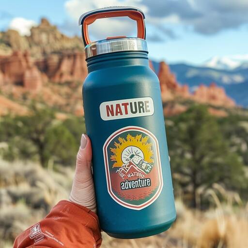 Weather conditions may challenge the longevity of your water bottle stickers