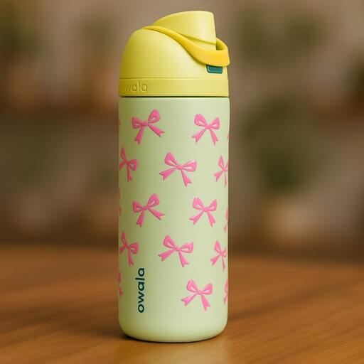 Customized Owala Water Bottle with UV DTF transfer stickers