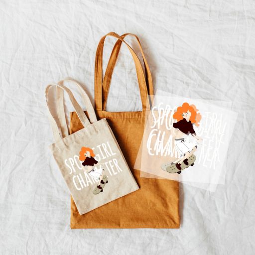 DIY kit of Tote bags and Iron-on DTF transfers