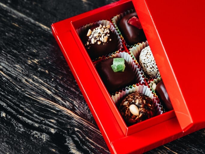 Gourmet chocolate box