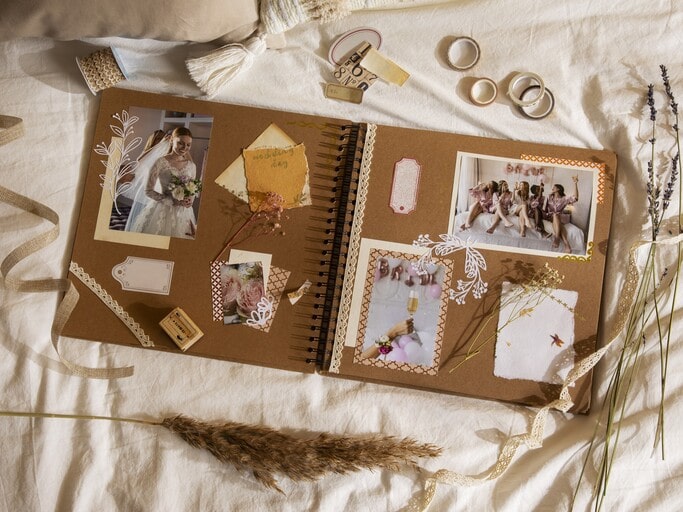 Scrapbooking Session with Old Photos