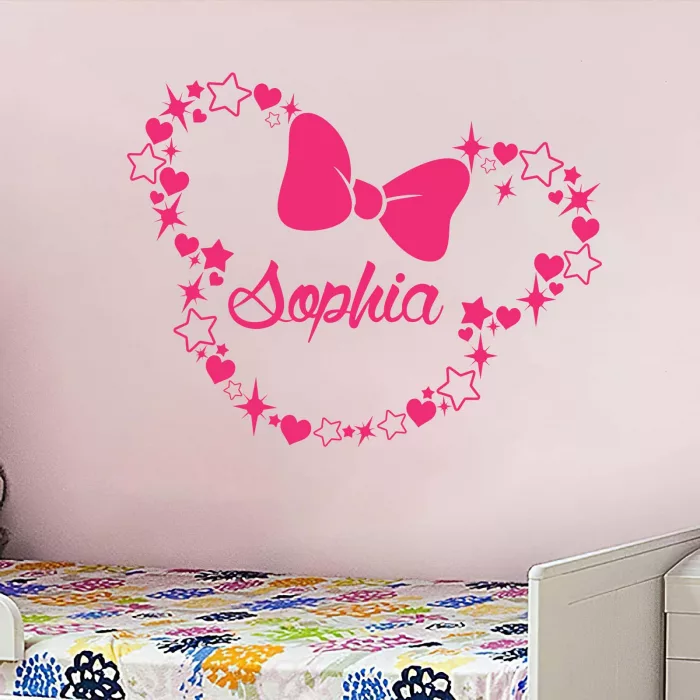 Personalized Cartoon Name Wall Decal 3