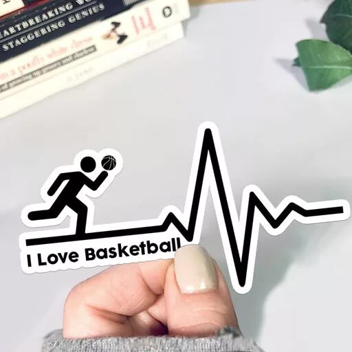 Custom die-cut sticker for sport lover
