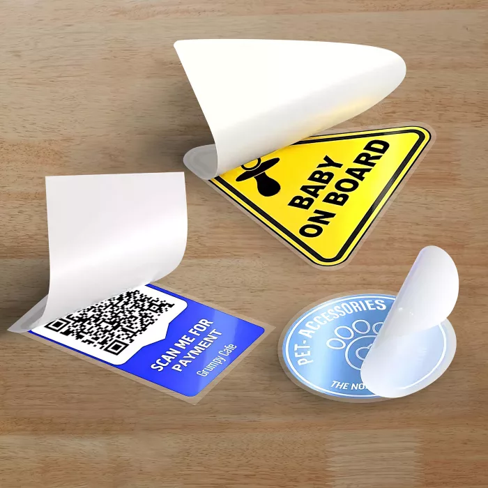 Front adhesive Stickers 1