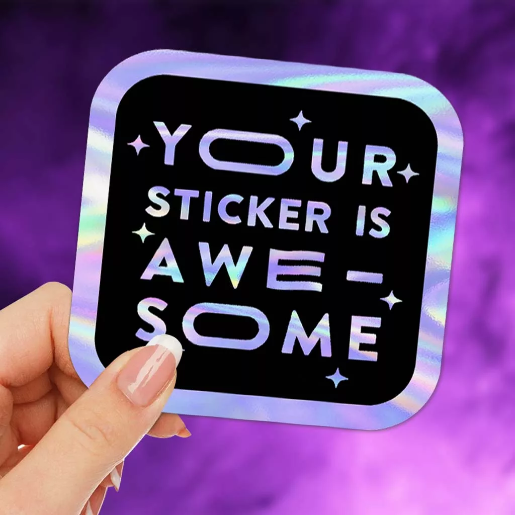 Holographic Circle Stickers, Fast Turnarounds