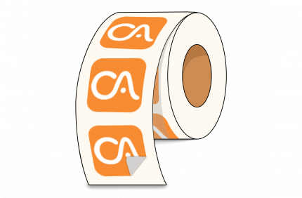Rounded Corner Roll Labels