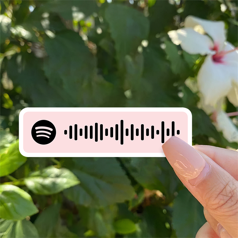 Waterproof Spotify Code Vinyl Sticker 1