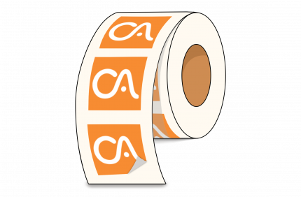 Square Roll Labels