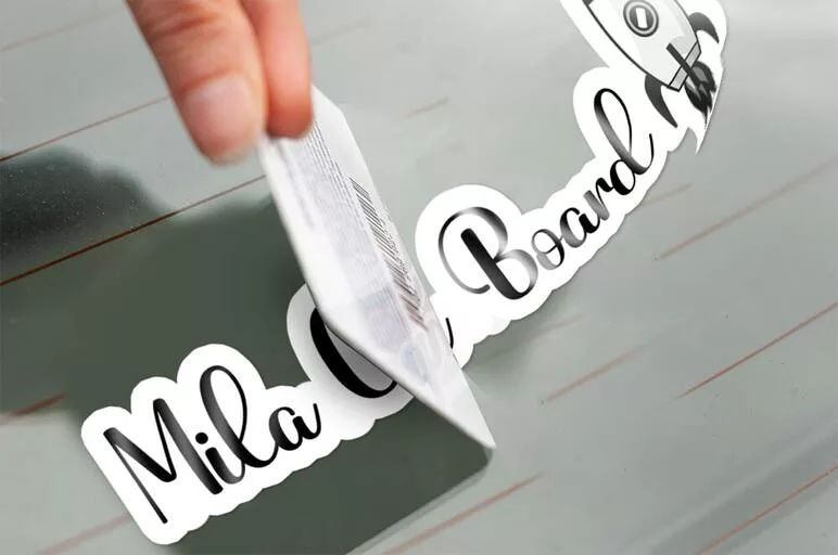 Customized name car stickers 