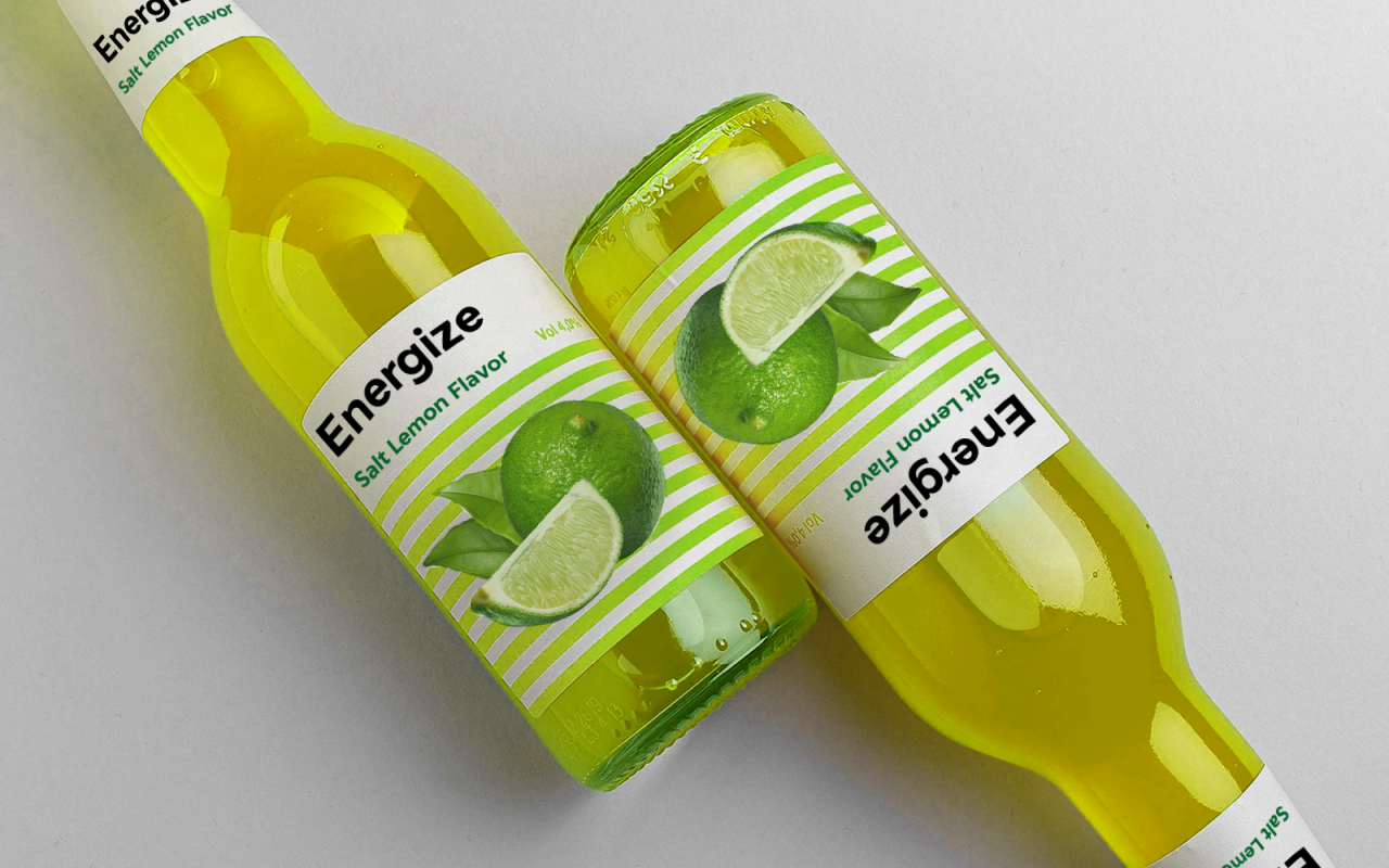 Bottle's color affect colors should be used on your label