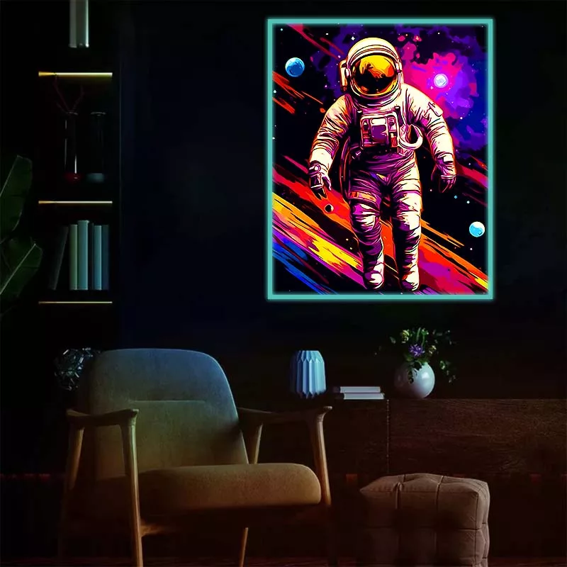 Use custom blacklight to level up your room decor