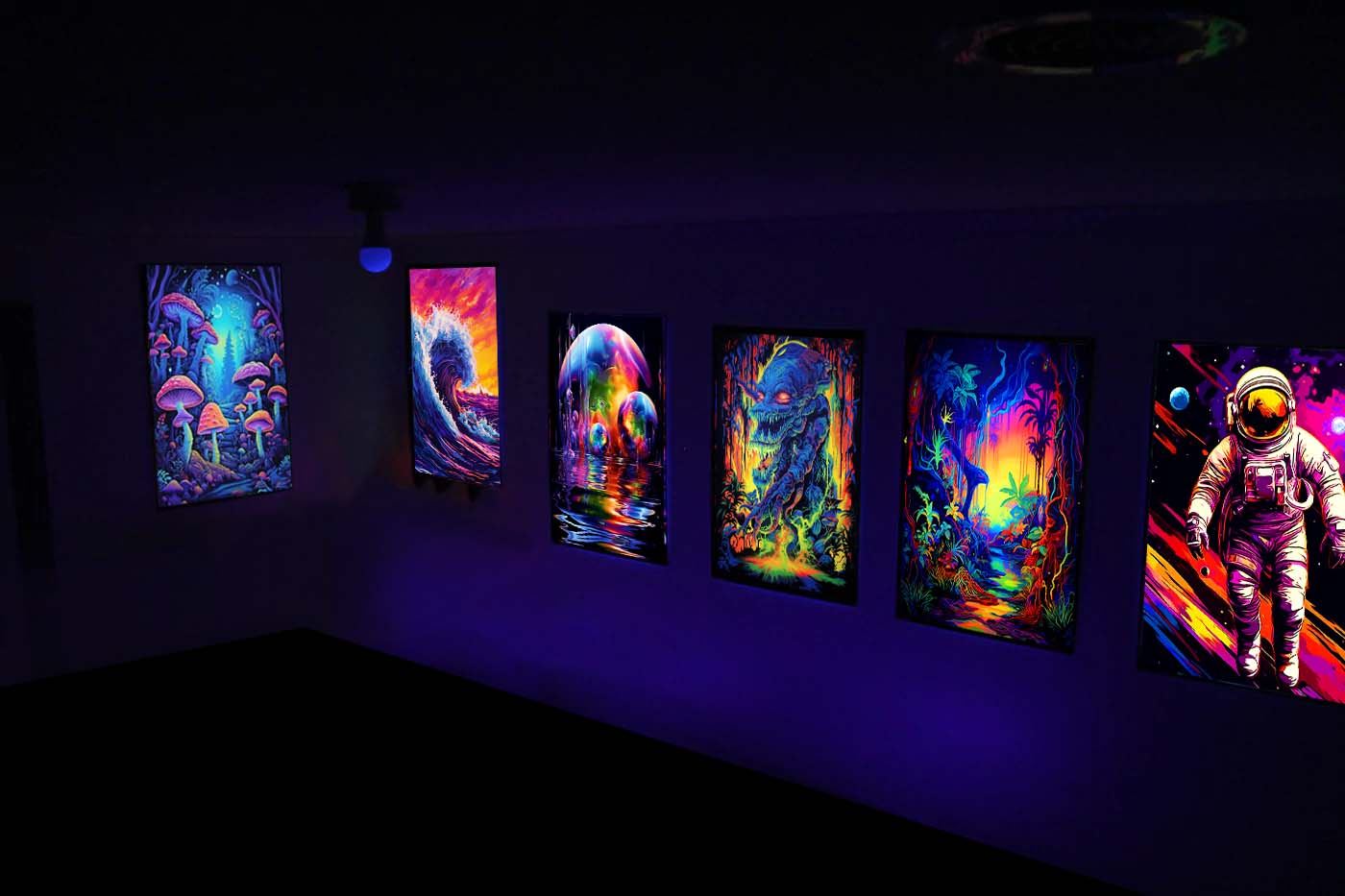 Custom Blacklight Poster A magical way to glow up space Custom