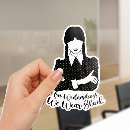 On Wednesdays we wear black sticker