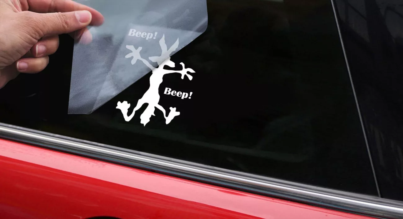 The ultimate guide: What is a transfer sticker and how to use it right? 4 Remove the transfer tape slowly to avoid peeling the sticker up with it
