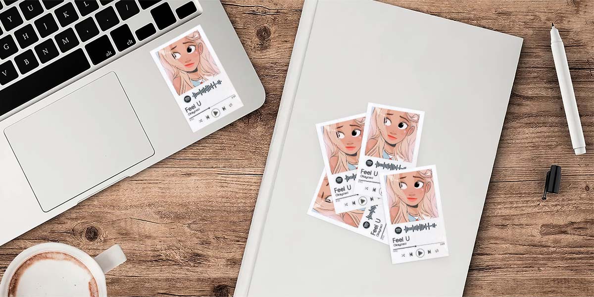 Spotify code stickers are a creative way to share music of your soul