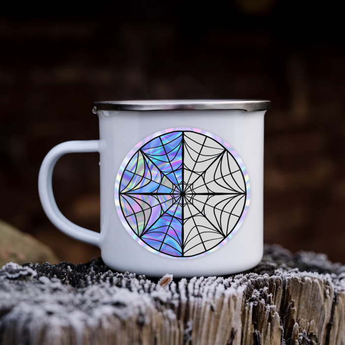 Wednesday Stained Glass sticker