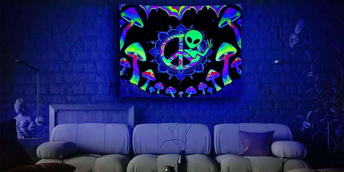 What is a custom blacklight poster