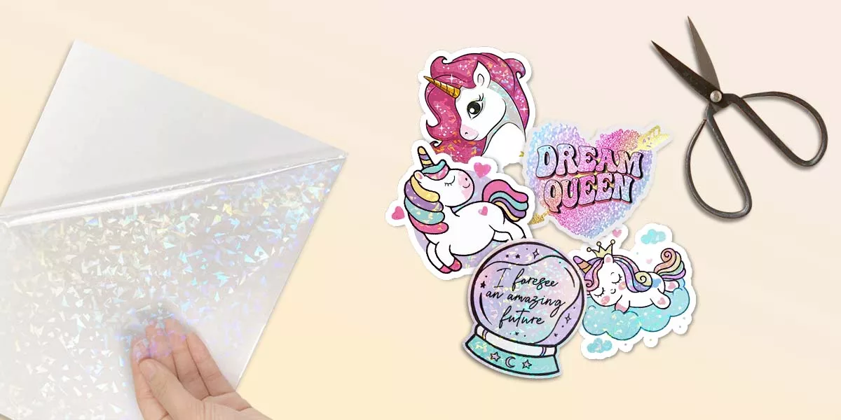 3 simple methods to make iridescent stickers at home