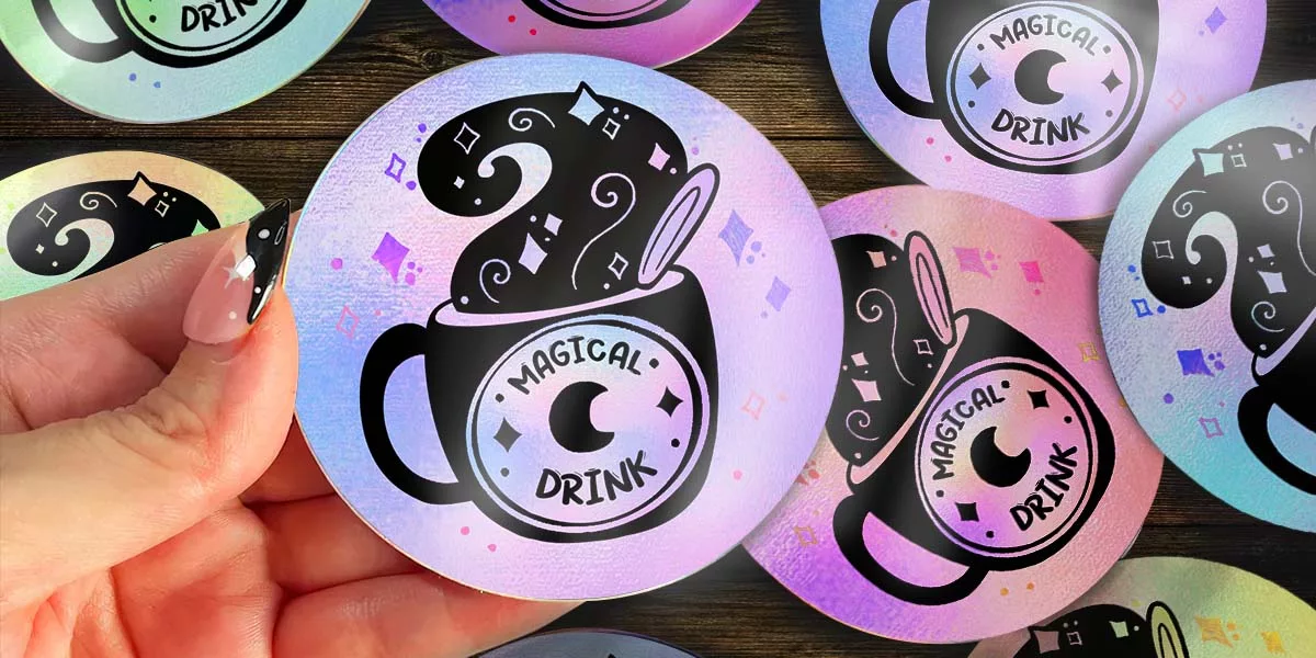 5 best holographic design inspirations for custom stickers