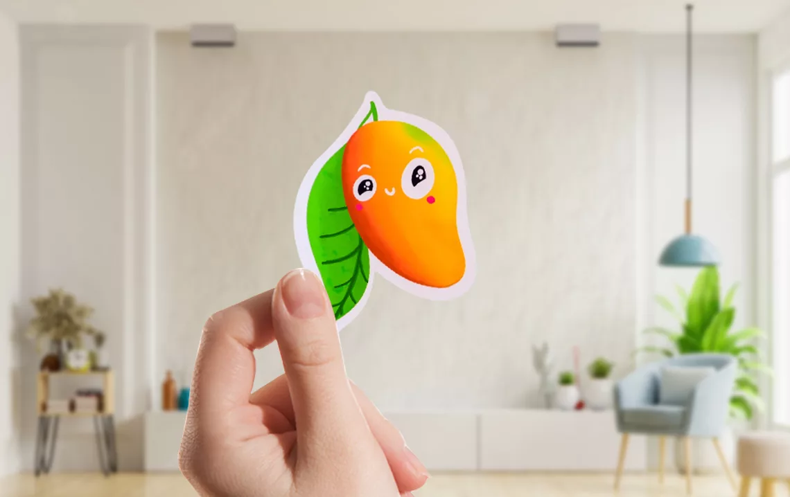 Dye ink produces brighter and more vivid stickers