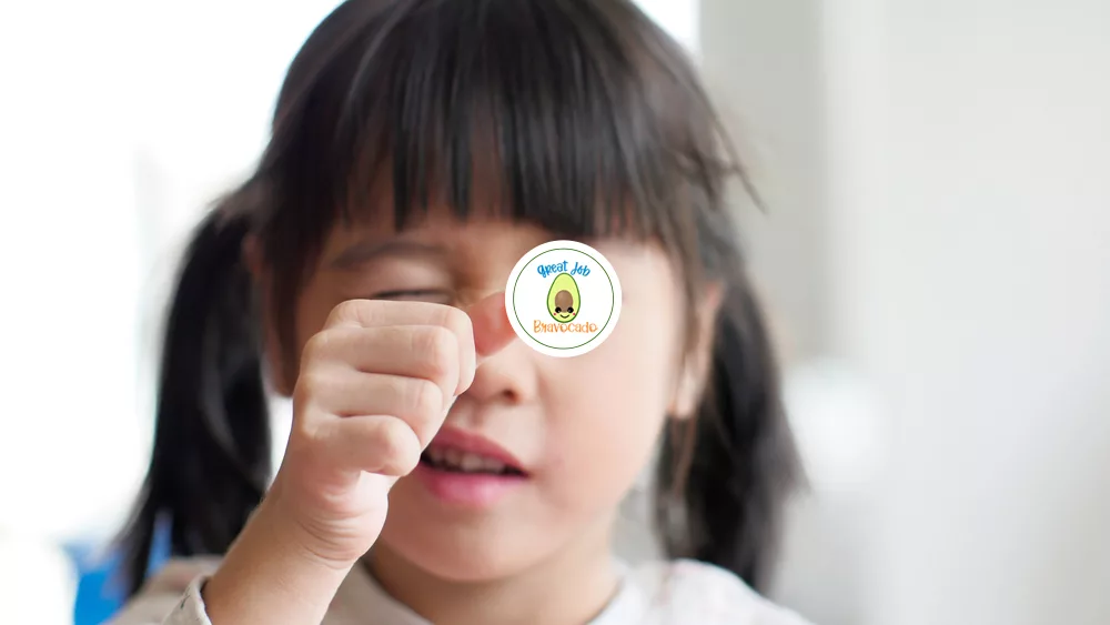 Reward stickers excite and engage children's learning