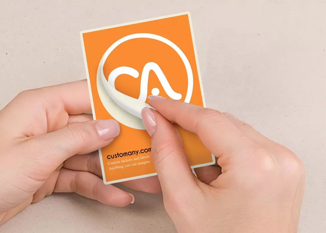 Using stickers as business cards