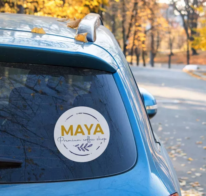 Increase brand awareness by putting stickers on company cars or delivery trucks