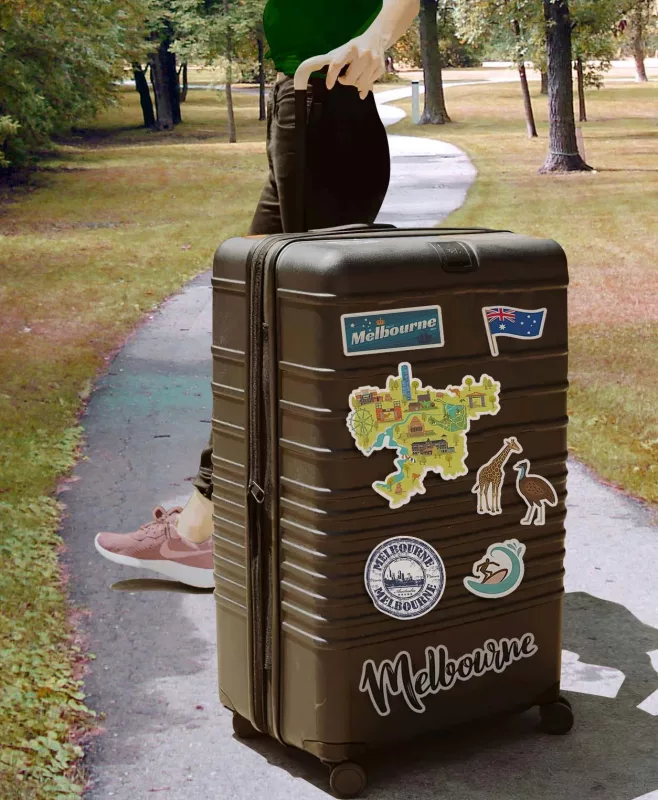 Suitcase travel stickers make your things standout