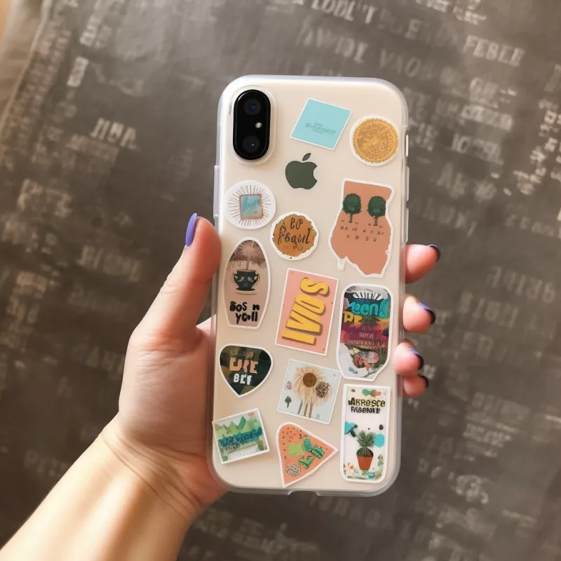 Use aesthetic stickers over the whole case