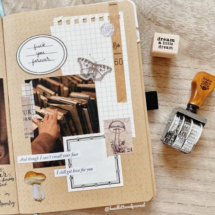 Using stickers to decor your journal