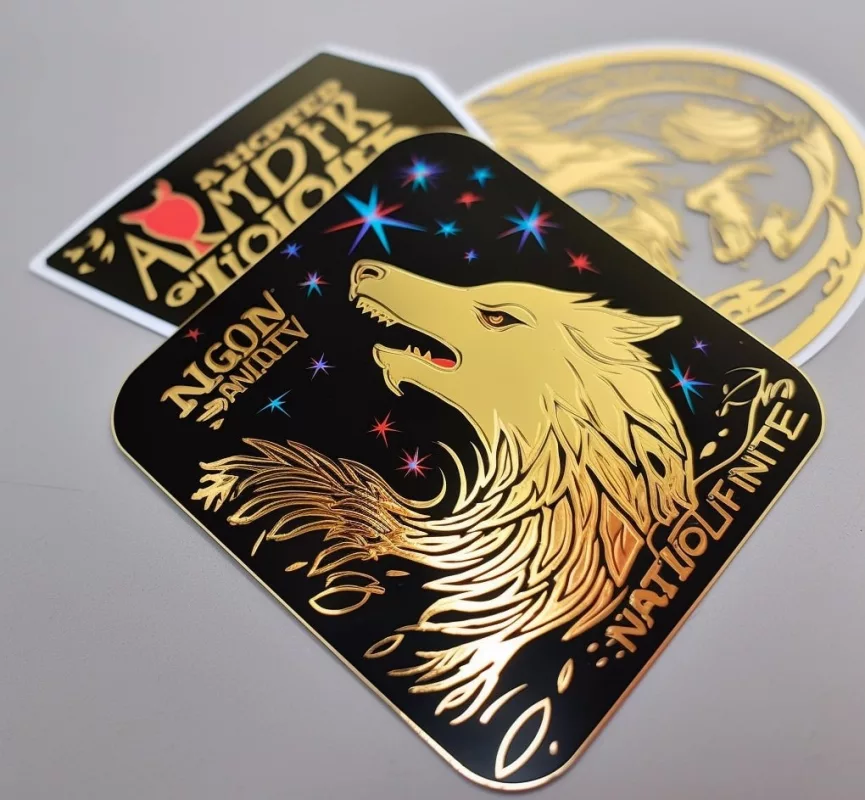 Foil material make your sticker design dazzling