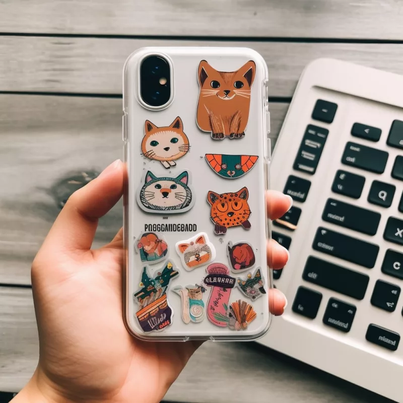 Phone case stickers come in a variety of designs, colors, and styles