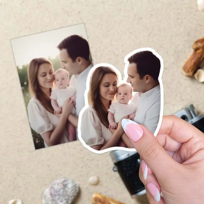 Custom Photo Stickers for Family, Couples, Friends 1
