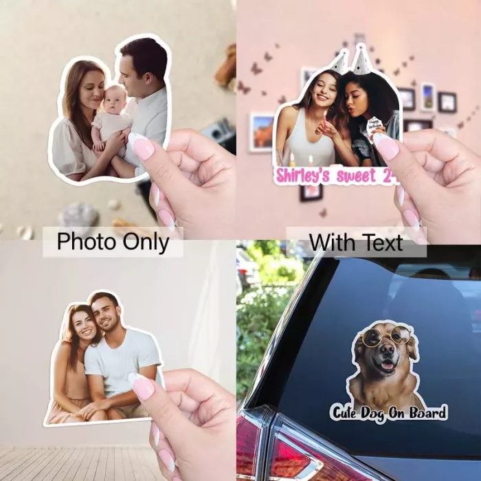 Custom Photo Stickers for Family, Couples, Friends 6