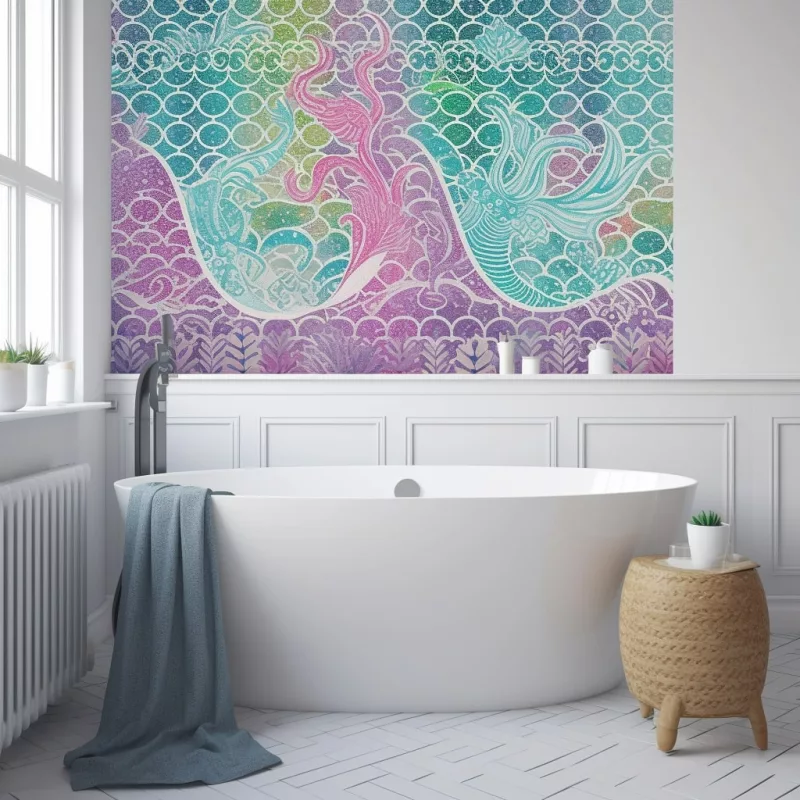 Mermaid bathroom deals decor