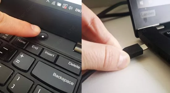 Turn off and detach any cables connected to your laptop