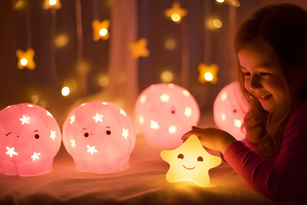 Cute nightlights are pratical First Birthday Party Favor Ideas