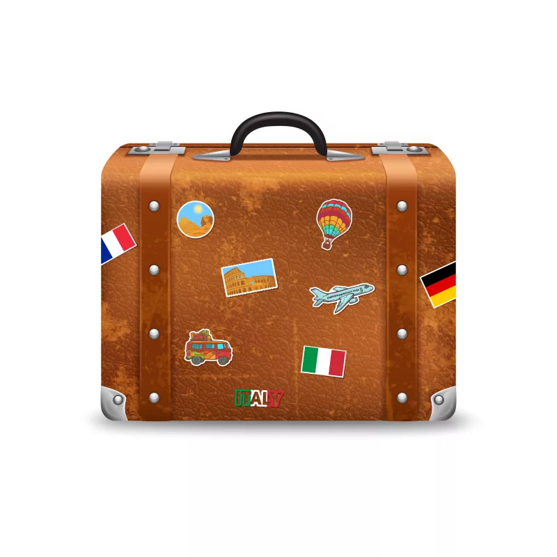 Travel-themed Luggage Stickers